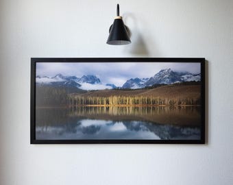 Idaho Landscape Canvas Art: Framed Little Redfish Lake Photography