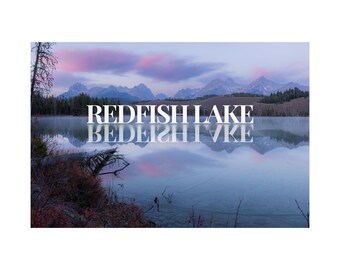 Redfish Lake Stanley Idaho Matte Horizontal Posters