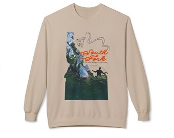 South Fork of the Payette Fishing Unisex Midweight Softstyle Fleece Crewneck Sweatshirt