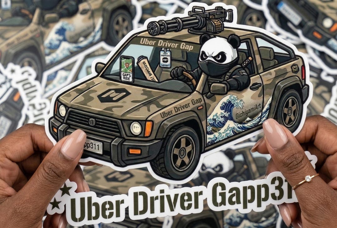 Tactical Panda Uber Driver Gapp311 Sticker – CODM Meme Die-cut Decal - Etsy
