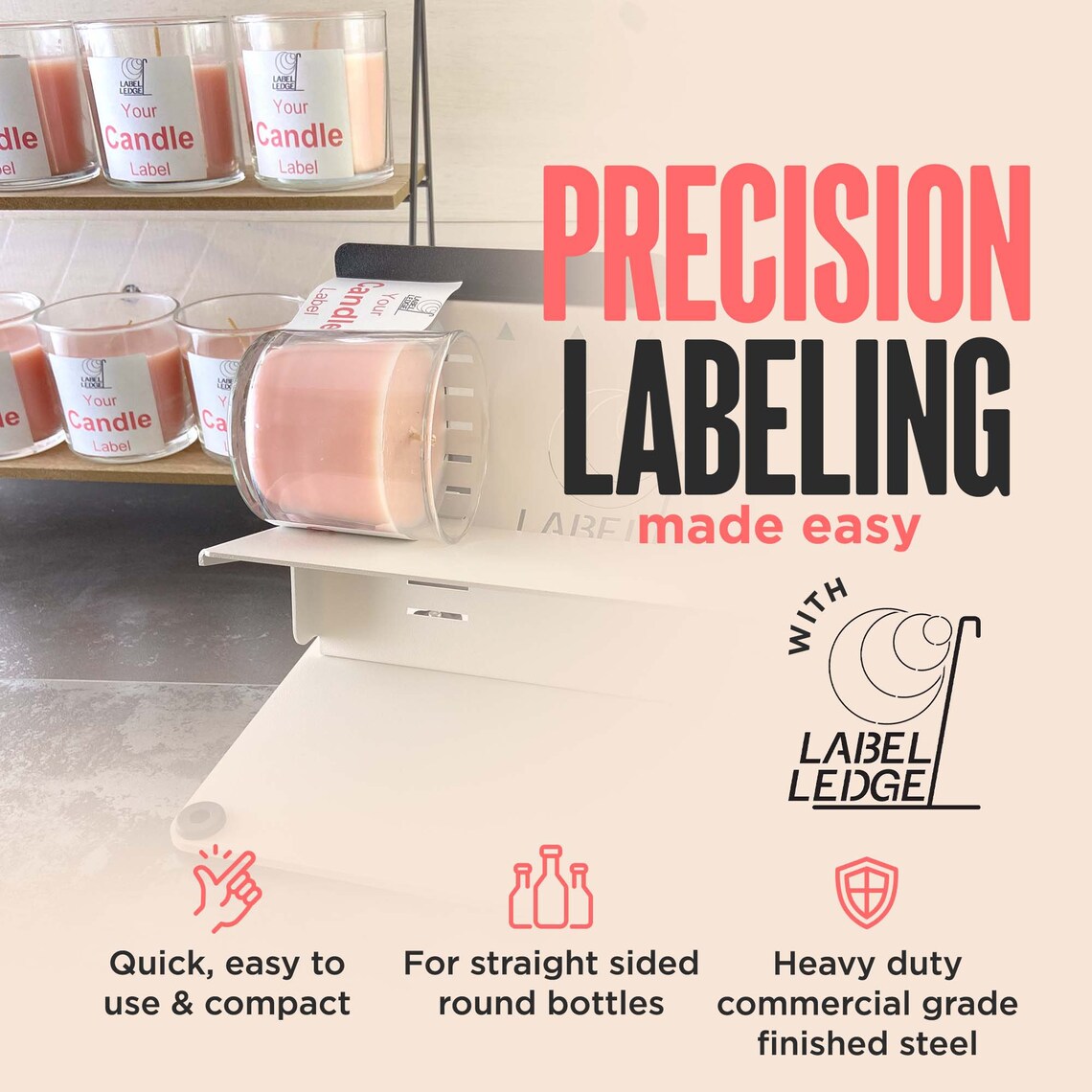 Label Ledge the Precision Label Applicator/labeler Machine for Wine