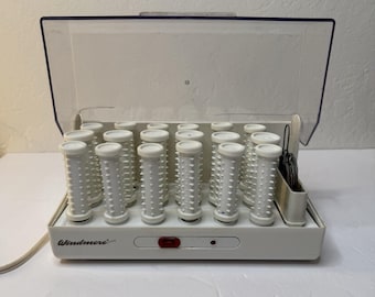Vintage Windmere Hot Hair Curlers SS-182 Hairsetter 18 Rollers 20 Clips Salon