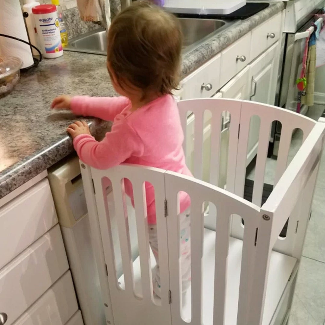 Kitchen Helper Step Stool Safety Stool Montessori Toddler Etsy