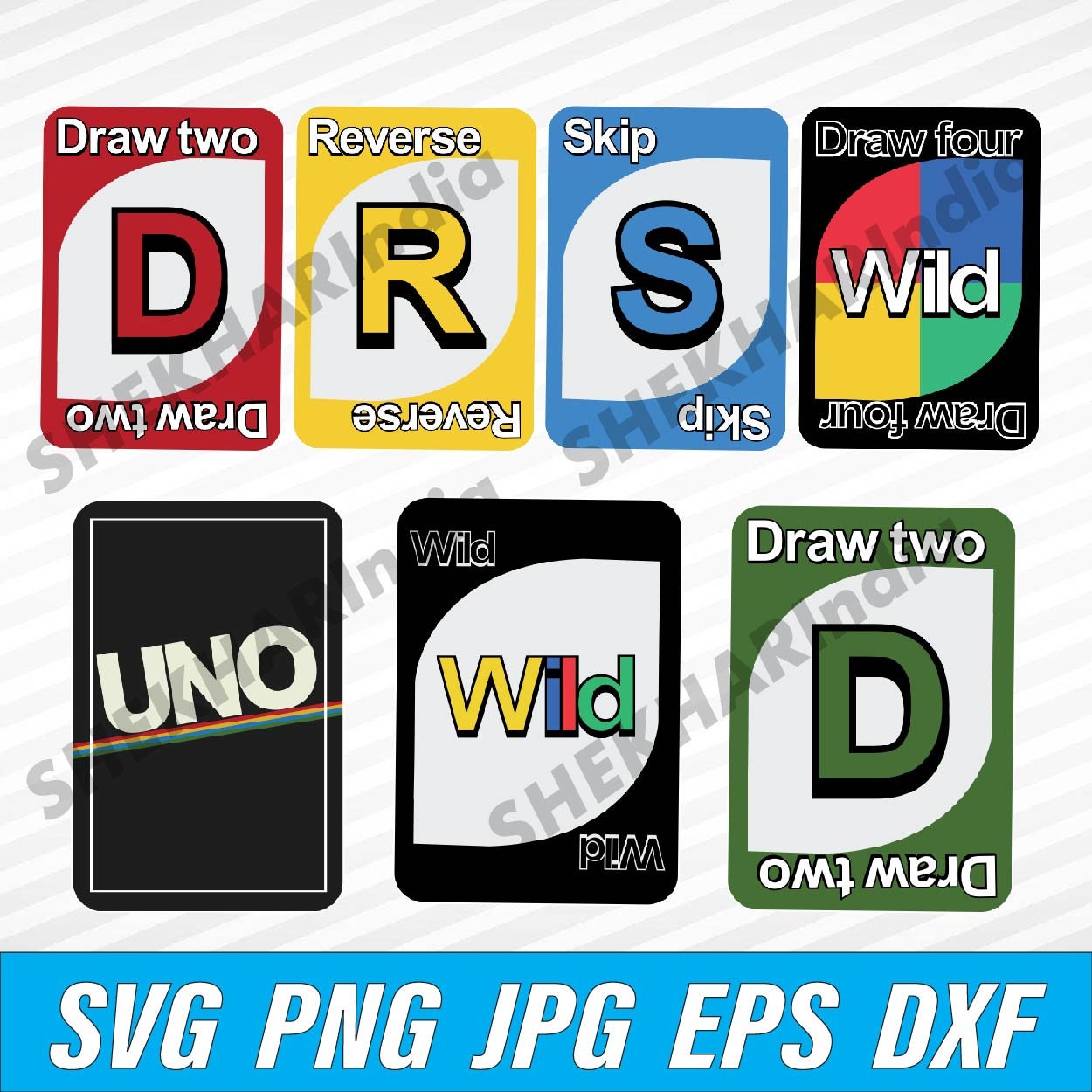 Uno Reverse Cards SVG PNG