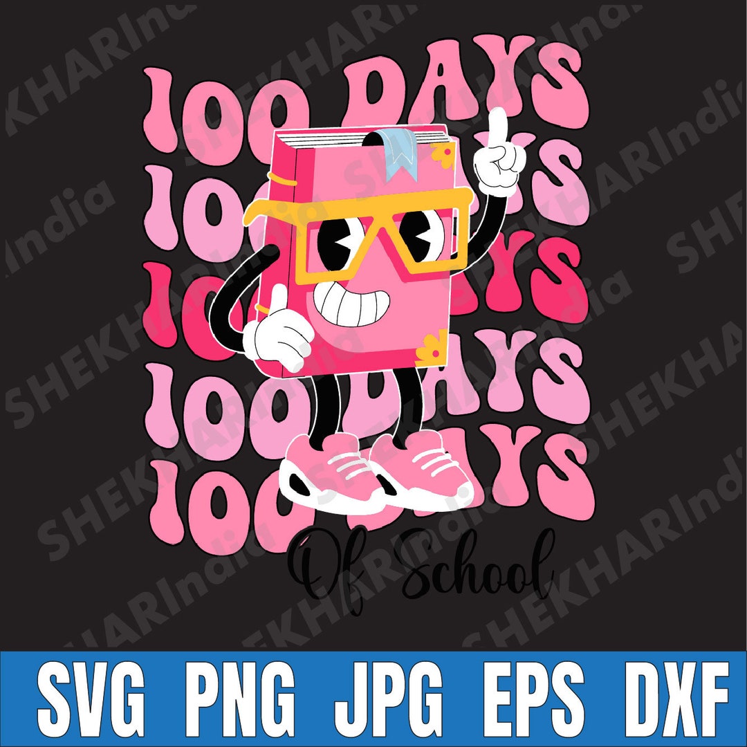 retro-100-days-of-school-teacher-student-100th-day-of-school-svg-100