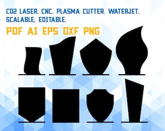 Trophy Plaque Design Acrylic Glass Wood Metal Scalable Vector for Laser CNC Cutter Engraver
