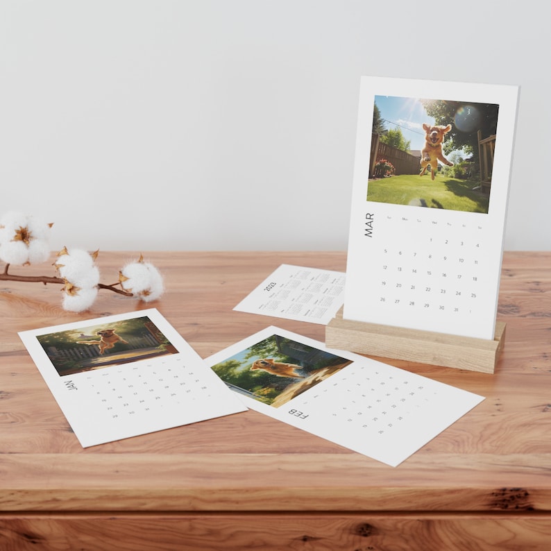Personalized Calendar 2024 Custom Picture Logo Text Etsy