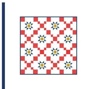 Beautiful Stars - PDF quilt pattern for beginners