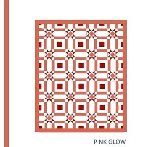 Pink Glow - PDF quilt pattern for beginners