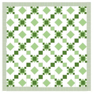 Emeralds - PDF Quilt pattern for beginners