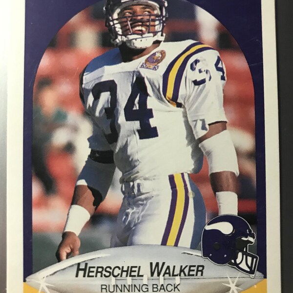 1990 Fleer Football Card Herschel Walker Minnesota Vikings #107