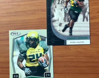 Jeremiah Johnson Oregon RB Duck EUGENE DUCKS Rose Bowl Rookie Card Mint x2 Quack Attack Herbert Masoli Mariota