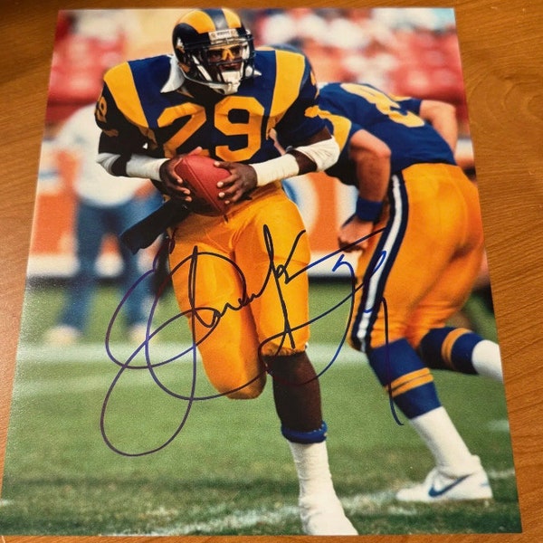 Eric Dickerson Autographed Photo Glossy IP Auto