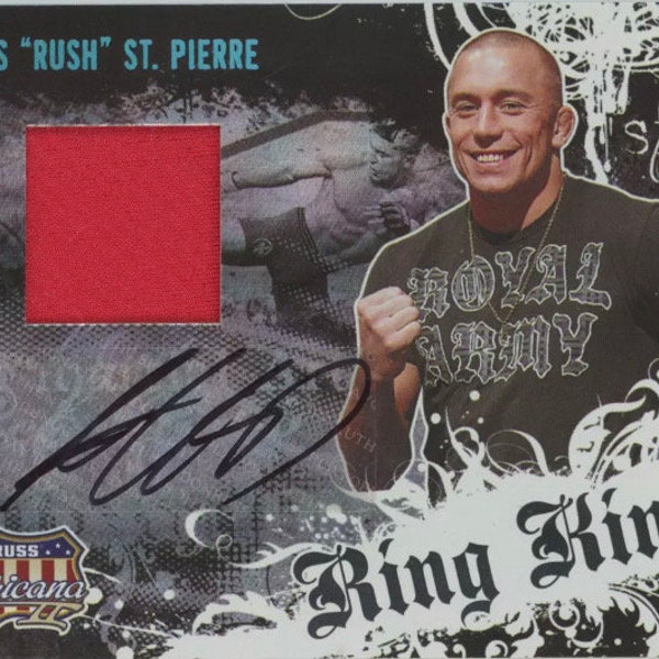 Georges St. Pierre Vintage Donruss Americana Ring Kings RPA Auto (PROXY) TOPLOADED