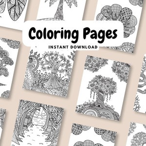 Coloring Pages - Tree Themed