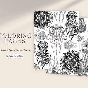 Dibujos para colorear - Tema del océano