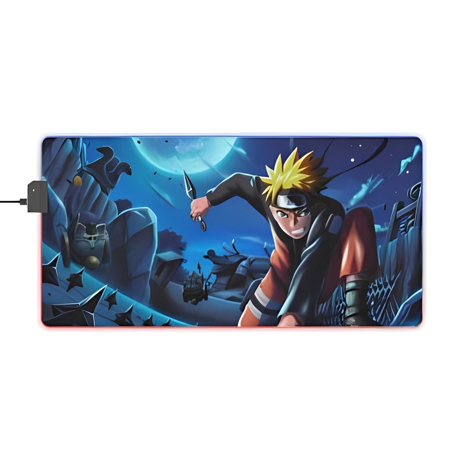 Mousepad Naruto Uzumaki Anime Desenho Fundo Laranja