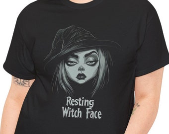 Resting Witch Face Shirt: Funny Halloween T-Shirt