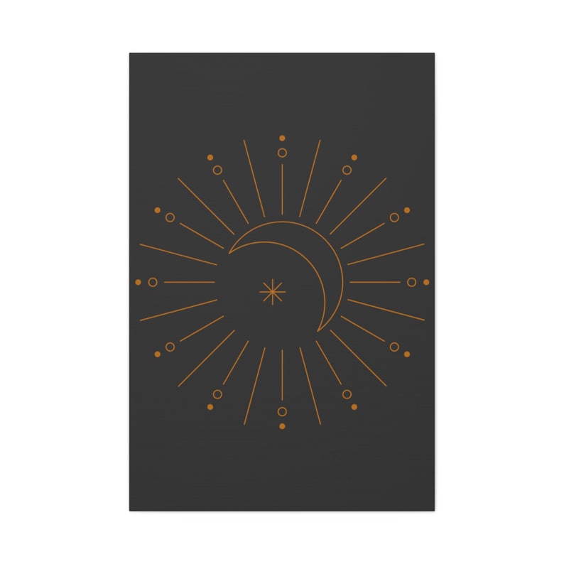 Wall Decor Symbols Canvas Wall Art Tarot Card Art Living Room Etsy