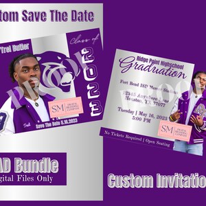 Paquete de invitación de graduación