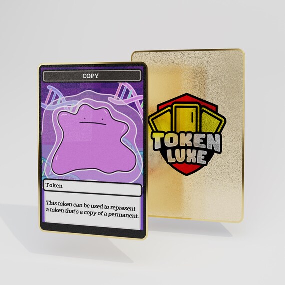 Magic the Gathering X Pokémon Custom Metallic Tokens - Etsy