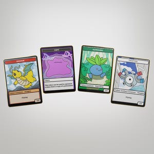 Jetons métalliques personnalisés Pokémon Magic The Gathering X
