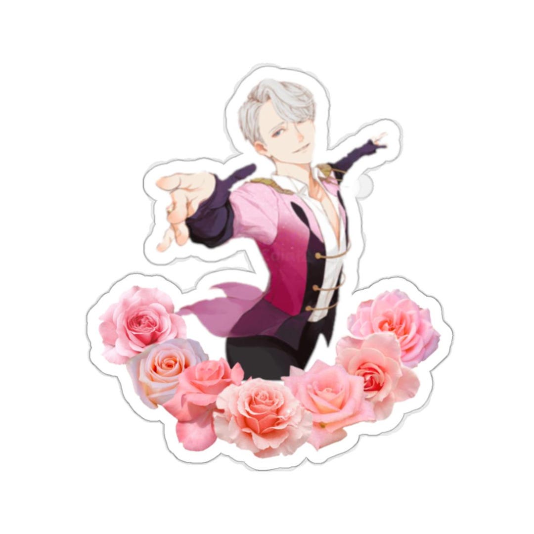 Yuurih Sticker Yuri! on Ice Victor Nikiforov Yuuri Katsuki Yaoi Boyslove BL MM Sticker ...