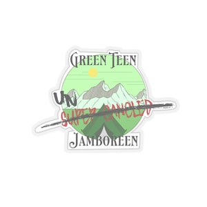 Grün Teen Jamboreen Un-Super Storniert NADDPOD BEVERY TOEGOLD D&D Sticker