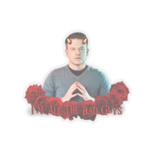 Brennan Lee Mulssigan Devil I'm All The Bad Guys Dimension 20 D&D Sticker