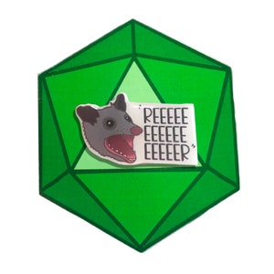 Pawpaw The Possum NADDPOD Reer Not Another Dnd Podcast Moonshine Cybin Resin Pin