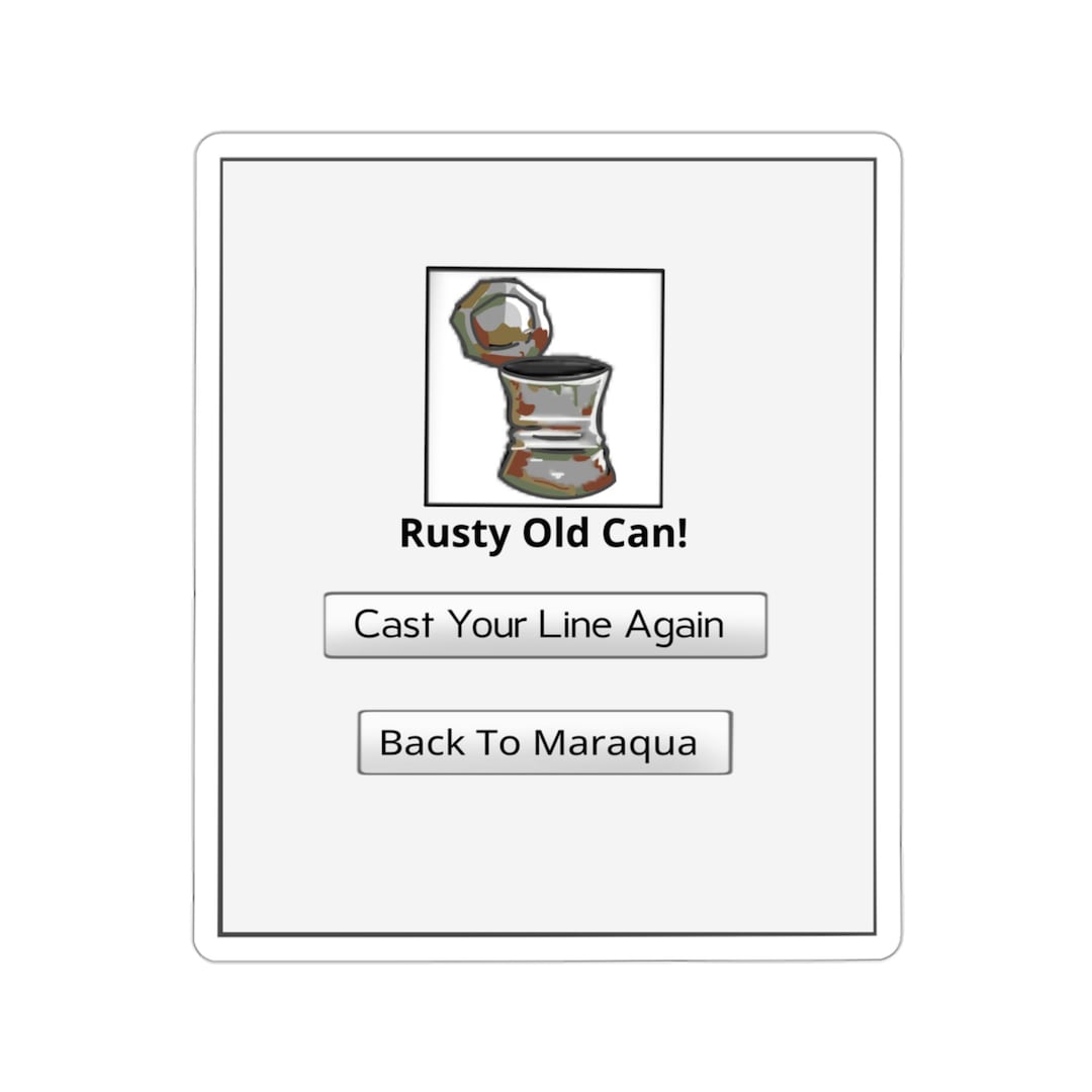 Old Rusty Can Neopets Underwater Maraqua Fishing 90s Kid Nostalgia Sticker Etsy