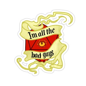 Im All The Bad Guys Game Master Brennan Lee Mulssigan Zitat Aufkleber