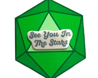 See You In The Stars Starstruck Dimension 20 Brennan Lee Mulligan The Wurst Redhot Margaret Encino Skipper Takamori Resin Pin