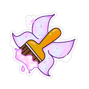 Neopets Fairy Paint Brush Fairieland Game Nostalgia Sticker
