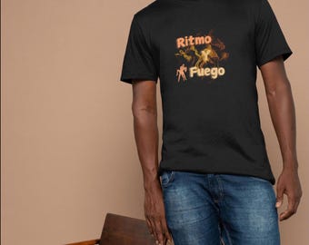 Ritmo Y Fuego T-Shirt, Salsa T-Shirt, Unisex Softstyle T-Shirt