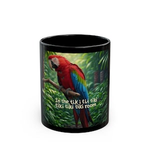 Mug, Walt Disney Enchanted Tiki Room Inspired, Coffee Cup, Tea Mug, Kitchen Decor, Gift for Disney Fan