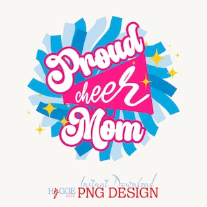 Cheer Mom PNG Graphics for DIY Projects - Downloadable Cheerleader Vector Art for Personal and Commercial Use