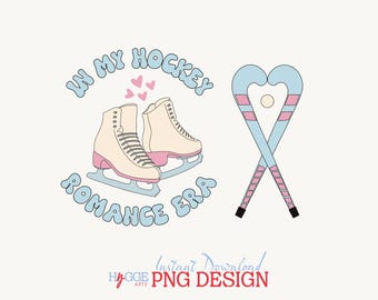Hockey romantiek tijdperk clipart png – ontwerp (digitale download)