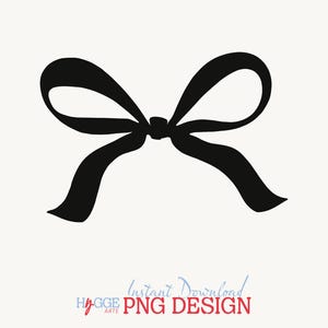 May include: A black ribbon bow with a simple, elegant design. The bow is tied in a classic knot and has a smooth, flowing shape.