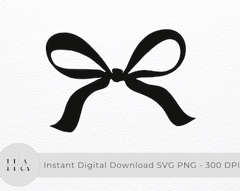 Bows Svg - Decorative Bow Graphic, Digital SVG & PNG Files, Downloadable Coquette Vector for Personal and Commercial Use