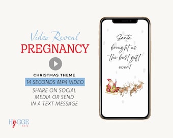 Christmas Pregnancy Announcement Video: Social Media Baby Reveal (Digital)