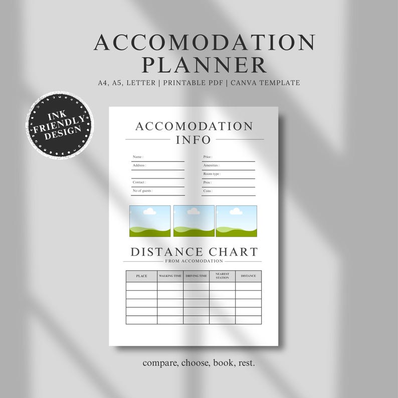 Accomodation Planner | Staycation Planner | Hotel Trip Planner | Travel ...