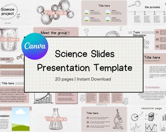 Science Slides Presentation Deck Template Canva Slides Presentation Template Masterclass Presentation Template Canva Presentation Science