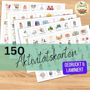 Gedruckte Aktivitätskarten für Wochenplan A4 A3 Montessori-Planer Karten für Kinder Autismus Bildkarten Routinekarten Klettpunkte image 1