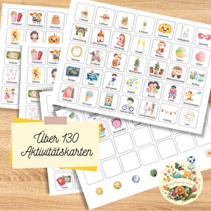 Kinder Wochenplaner PDF zum Ausdrucken, Personalisierbarer Montessori Routineplaner, Sofort Download Hexe Zauberer Magie image 4
