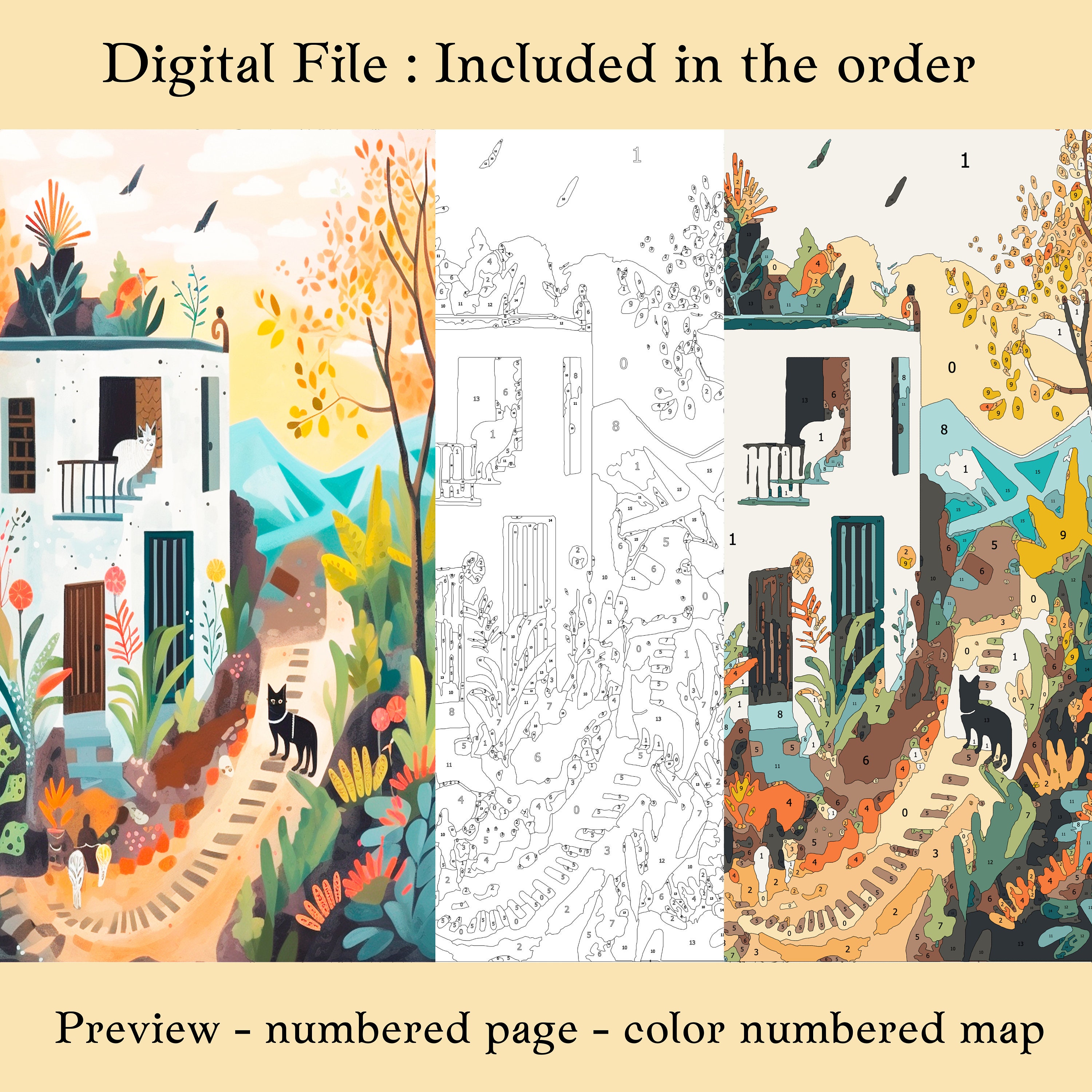 Color by Number for Adultpaint by Number Printabletravel - Etsy
