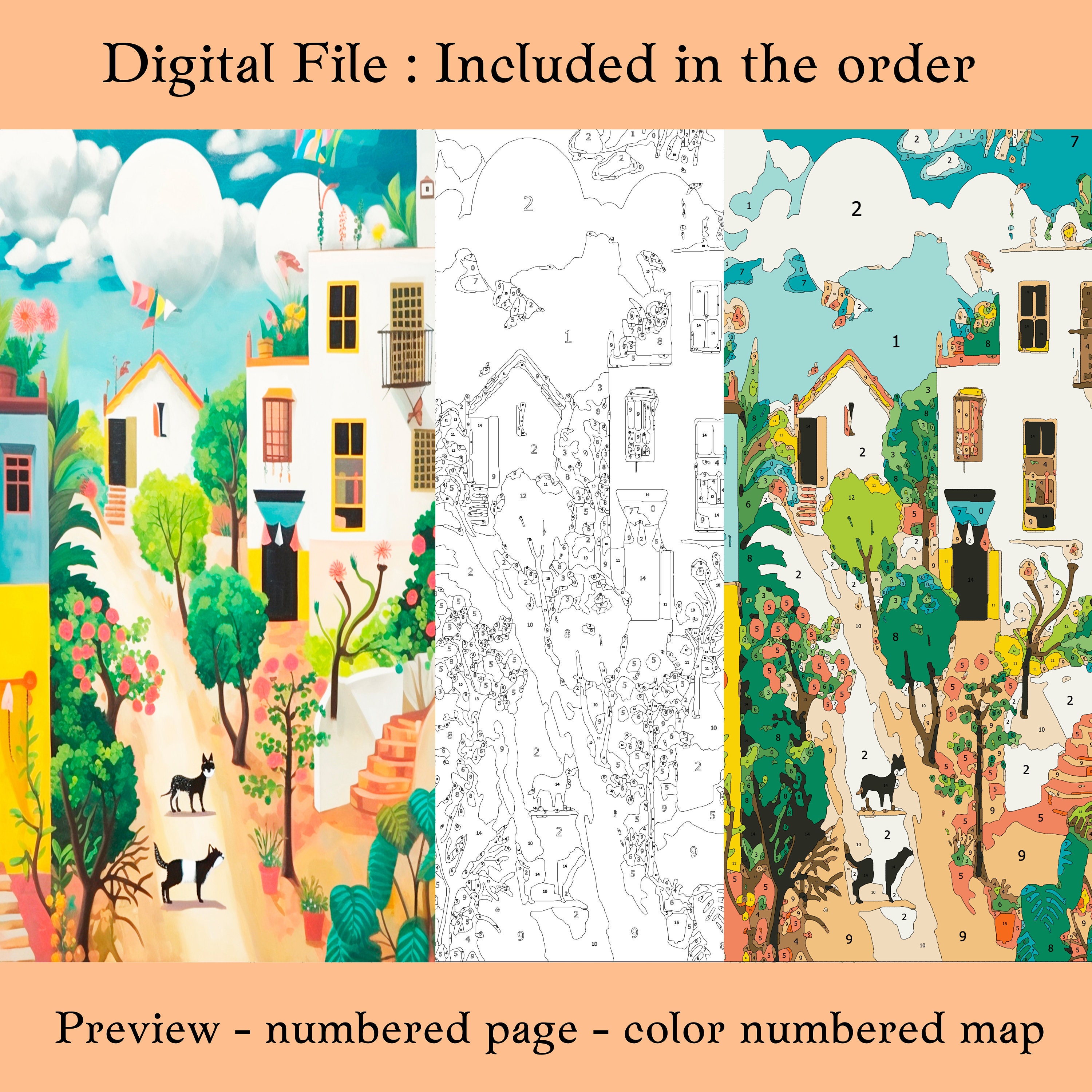 Color by Number for Adultpaint by Number Printabletravel - Etsy