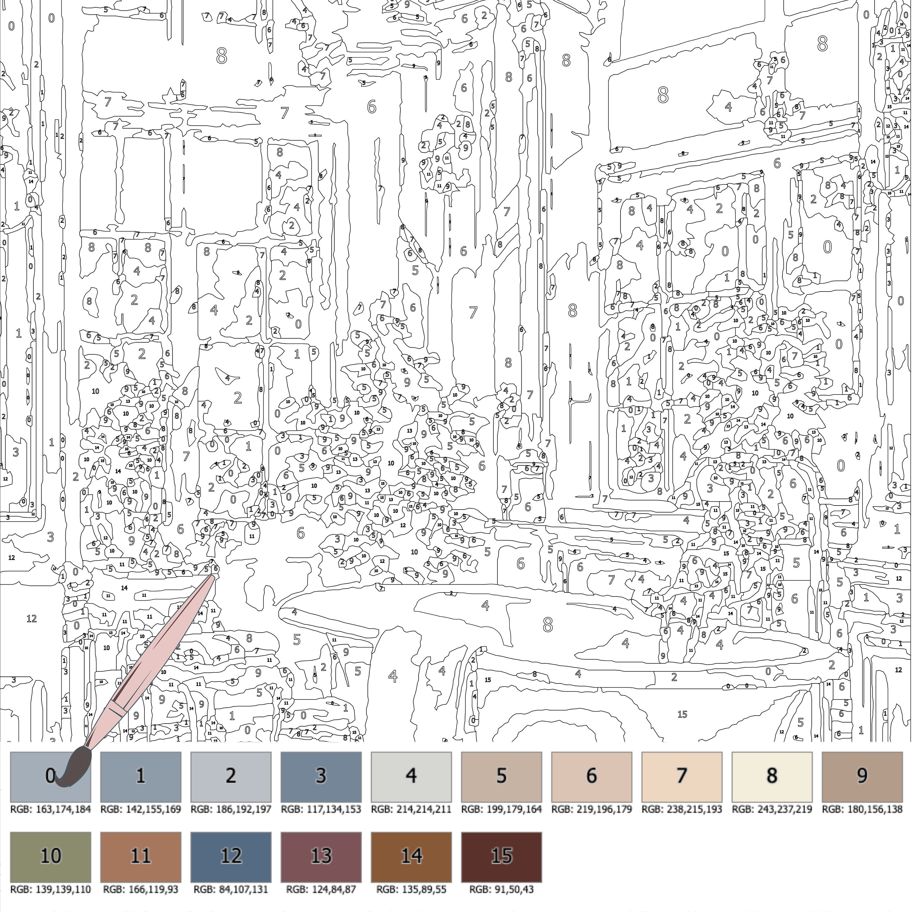 Color by Number forPaint by Number Printablevictorian Etsy Color by Number forPaint by Number Printablevictorian Etsy