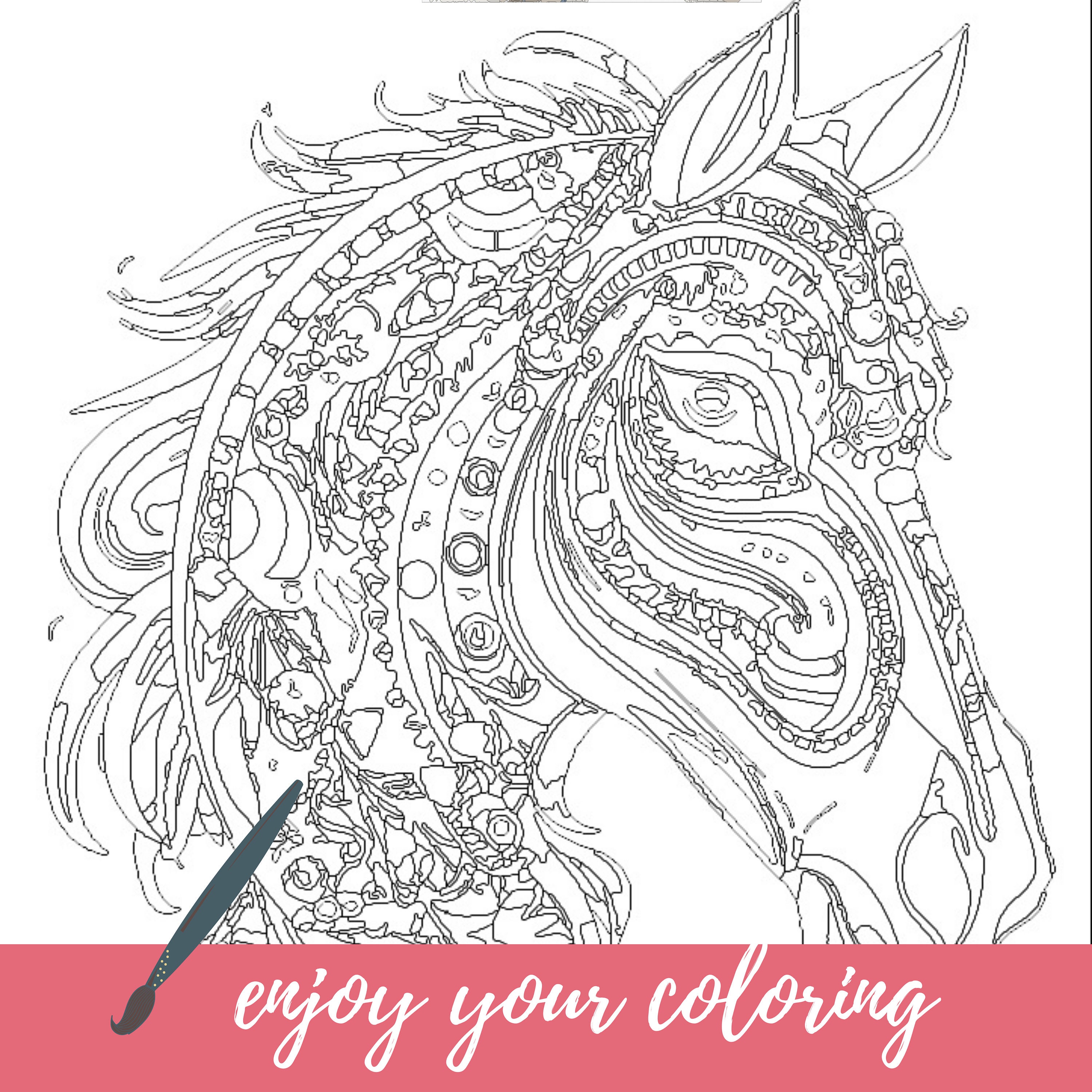 Mandala Animal Coloring Pages for Adult and Kids,printable Coloring ...