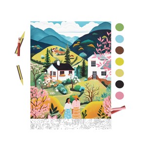Color By Number for Adult, Paint by Number Printable,Travel City in Peru&#39;,Coloring Pages,Sheets Digital,Download,Advanced detailed Book| 903